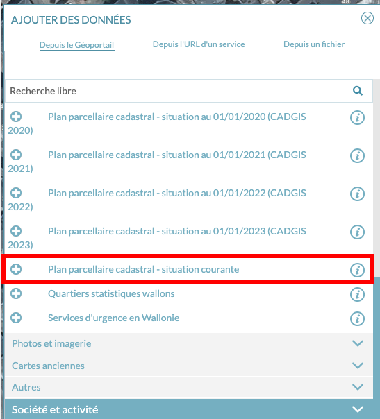 WalOnMap recherche