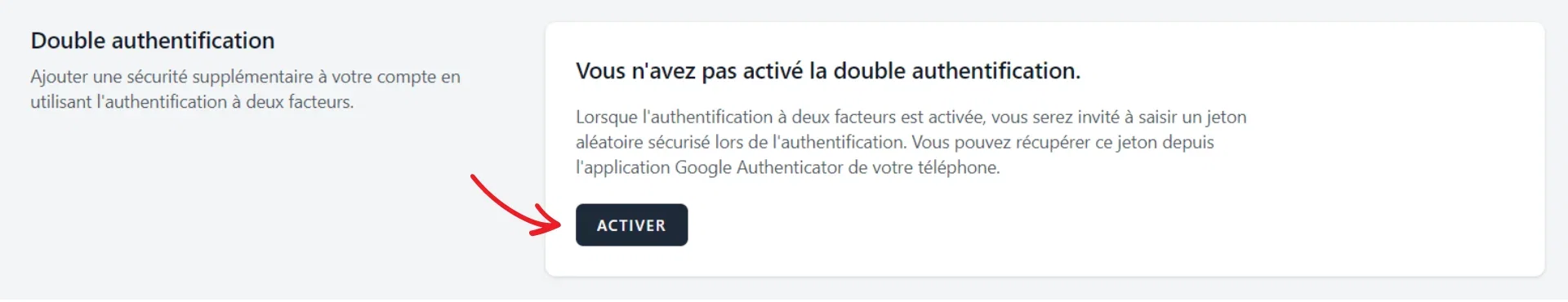 Double authentification