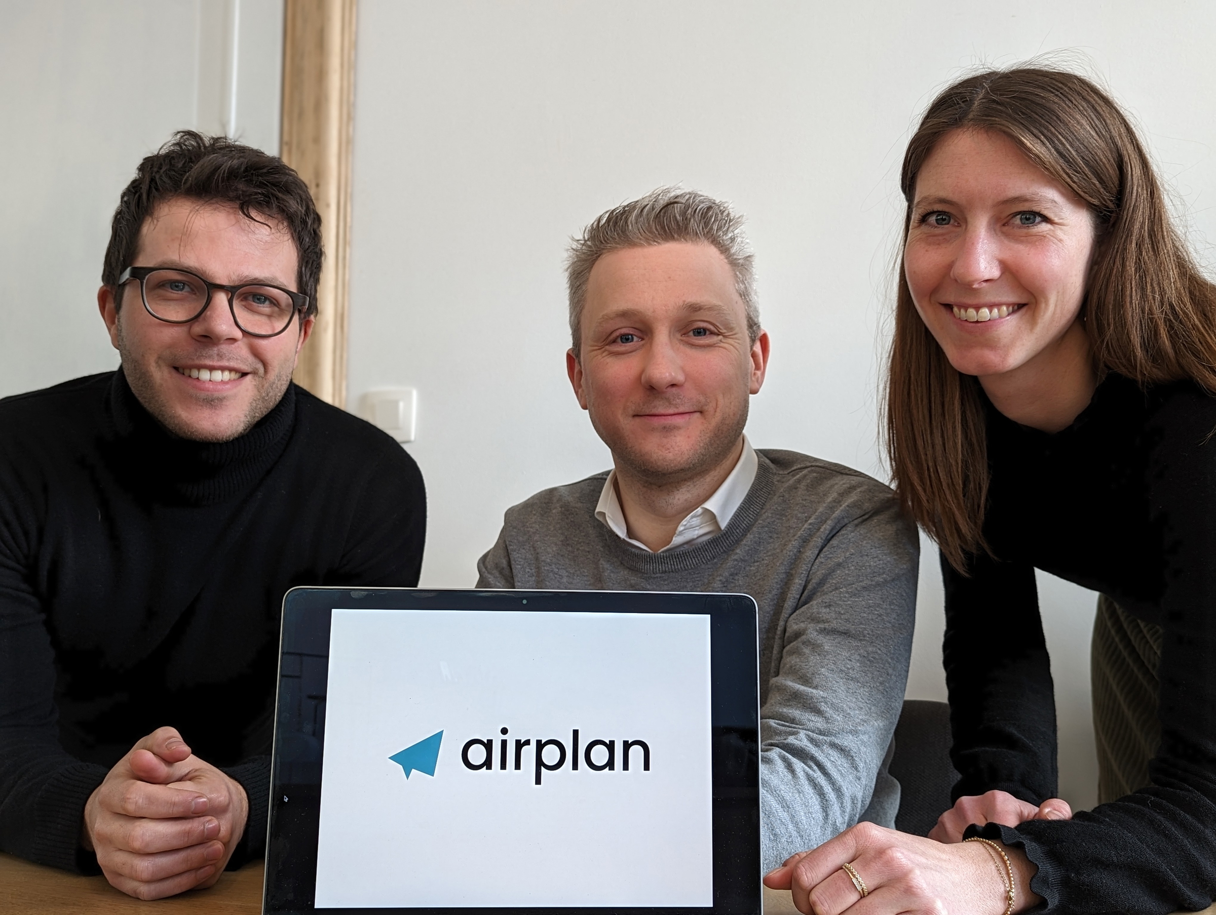 Jeremy Corman (CMO), Frédéric Feytons (CTO) und Adeline Stals (CEO)