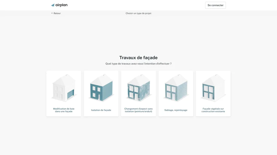Mon Permis : sous-types de travaux de façade