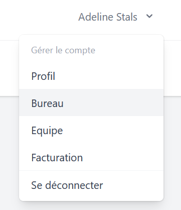 Capture d'écran - Onglet Bureau Airplan